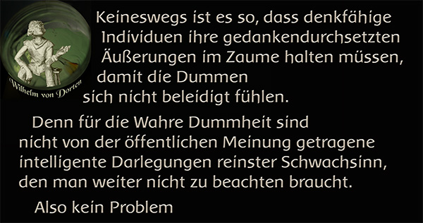 Wahre Dummheit