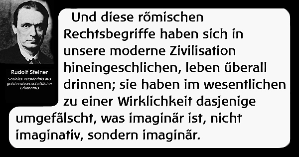 Römisch motivierte unhinterfragte Denkgewohnheiten