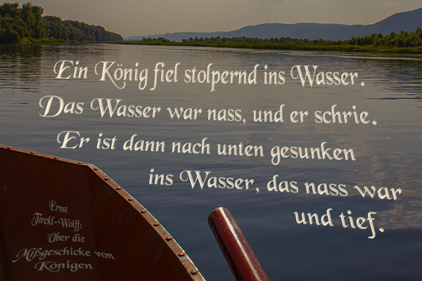 Der König im Wasser