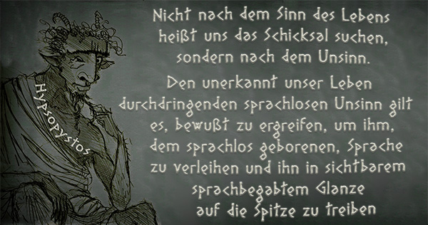 Dem sprachlosen Unsinn Sprache verleihen