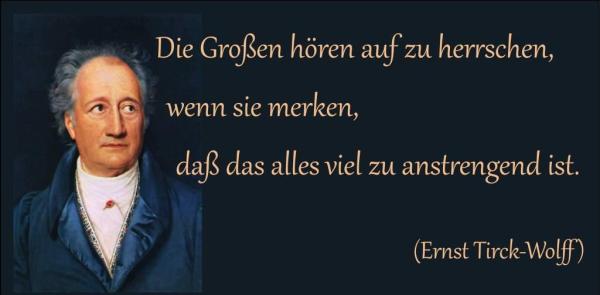 Von der Mühsal des Herrschens